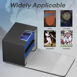 Card Deck Box, Commander Deck Box Holds 100+ Double-Sleeved Cards with 4 Divi... - Image 4