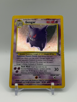 Gengar 5/62 Fossil Set Holo Rare Pokemon Card Nintendo Pokemon 1999 - Image 1