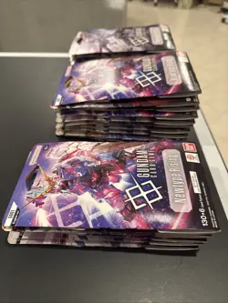 Lot of 26- Gundam Card Game Newtype Rising GD01 - Sleeved Booster - Sealed - Image 2