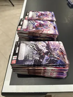 Lot of 26- Gundam Card Game Newtype Rising GD01 - Sleeved Booster - Sealed - Image 3