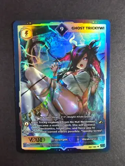 Ghost Trickywi 9 Holo 1st Edition Awakened Worlds Card GamerSupps VCard 082/250 - Image 1