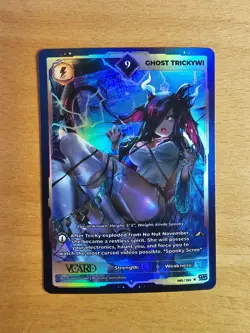 Ghost Trickywi 9 Holo 1st Edition Awakened Worlds Card GamerSupps VCard 082/250 - Image 2