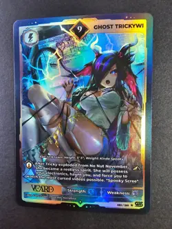 Ghost Trickywi 9 Holo 1st Edition Awakened Worlds Card GamerSupps VCard 082/250 - Image 3