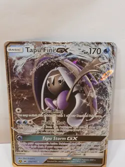 Tapu Fini GX 39a/147 Burning Shadows Alt Art Promo Rare Holo Pokemon Card LP - Image 1