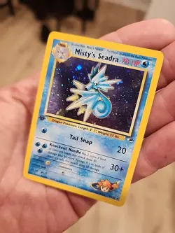 Misty's Seadra Pokemon Card - Holo Rare, 70 HP, Water Type 1st Edition - Image 2