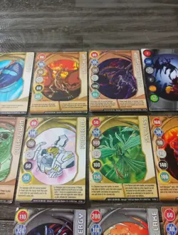 Bakugan 2008 2009 Magnetic Metal Card Lot Of 18 Cards 5 With Serial Stamp - Image 3