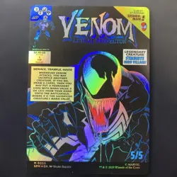 [FOIL] Eddie Brock Borderless SPM Black Mythic Rare MTG Marvel Spider-Man - Image 2