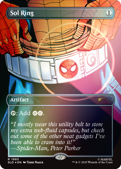 Sol Ring PRESALE ✨ HEROES FOIL ✨ MTG Marvel 1993 Spider-Man Secret Lair - Image 1