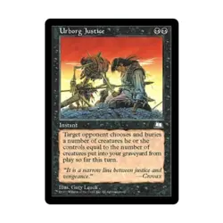 WOTC MtG Weatherlight Urborg Justice (R) EX - Image 1