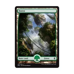 WOTC MTG Battle for Zendikar Forest #271 (Expanded Border) (C) (Foil) NM - Image 1