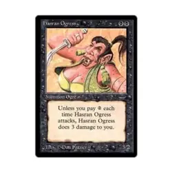 WOTC MtG Arabian Nights Hasran Ogress - Dark (C2) VG - Image 1