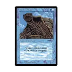 WOTC MtG Arabian Nights Giant Tortoise - Dark (C1) EX - Image 1