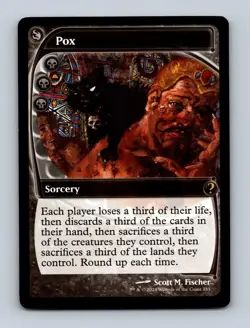 Pox (Future Sight) Mystery Booster 2 Non-Foil MTG NM - Image 1