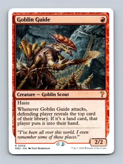 Goblin Guide (White Border) Mystery Booster 2 Non-Foil MTG NM - Image 1