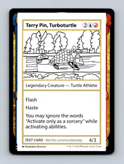 Terry Pin, Turboturtle Mystery Booster 2 Playtest Cards Non-Foil MTG NM - Image 1