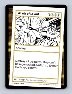 Wrath of Leknif Mystery Booster 2 Playtest Cards Non-Foil MTG NM - Image 1