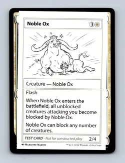 Noble Ox Mystery Booster 2 Playtest Cards Non-Foil MTG NM - Image 1