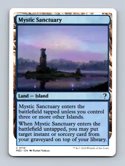 Mystic Sanctuary (White Border) Mystery Booster 2 Non-Foil MTG NM - Image 1