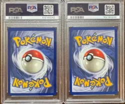 SEQUENTIAL PSA 8 KRABBY 51 KINGLER 38 FOSSIL 1ST EDITION POKEMON NM MINT - Image 2