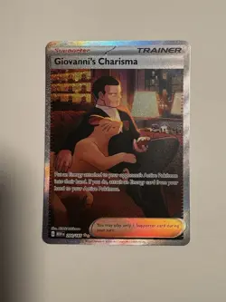 Giovanni's Charisma 204/165 Pokemon TCG S&V 151 Holo NM - Image 1