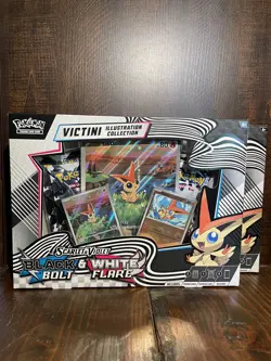 Pokemon Black Bolt & White Flare Victini Illustration Collection Box - Lot of 2 - Image 1