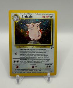 Pokemon Base Set 2 - Clefable 5/130 Holo Rare LP - Image 1