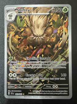 Shiftry 163/162 SV Temporal Forces Illustration Rare Pokemon NM - Image 1