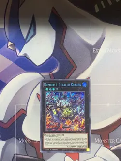 Yugioh! Number 4: Stealth Kragen - BROL-EN030 - Secret Rare - 1st Edition - Image 1