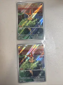 2x 208 Sv: Victini Scarlet & Violet Promo Cards Holo - Image 1