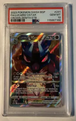 Lucario VSTAR SWSH291 SWSH: Sword & Shield Crown Zenith Promo Card PSA 10 - Image 1