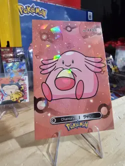 Chansey #113 - Pokemon 2024 Card Database 1 Cracked Ice Holo US Seller - Image 2