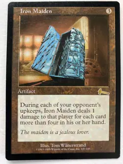 Iron Maiden Urza's Legacy Regular Magic the Gathering MTG Card - Image 1