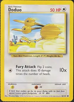 Doduo 048/102 Base Set Regular - Pokemon Card - Image 1