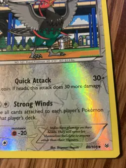 Unfezant 80/108 Reverse Holo Pokemon XY - Roaring Skies TCG Card - Image 4