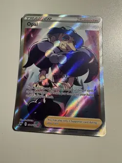 Pokemon TCG Opal Trainer Holo Full Art Card Supporter Vivid Voltage 184/185 - Image 1
