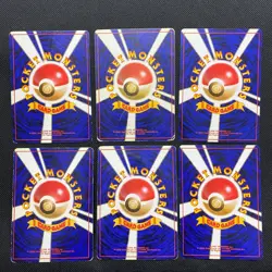 Base Set 1996 Normal Card Set of 6 Japanese Pokemon Card Old Back s007217 - Image 2