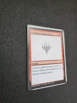 "My Deck Is About A Seven" 7 MagicCon Las Vegas Playtest Card "Unknown" Event - Image 3