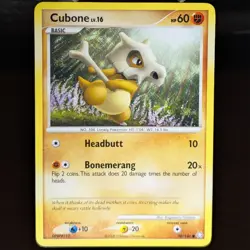 Cubone 90/146 LP/NM Legends Awakened Pokemon TCG Card lonely bone skull dinosaur - Image 1