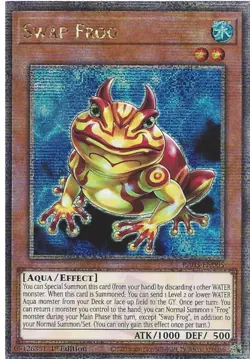 RA03-EN005 Swap Frog - Quarter Century Secret Rare Card 1st Edition - Image 1