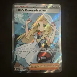 Pokemon TCG Mega Evolution Lillie’s Determination Full Art Trainer Card 169/132 - Image 1