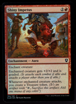 Shiny Impetus 194/361 Common Foil Baldur's Gate Magic The Gathering NM - Image 1