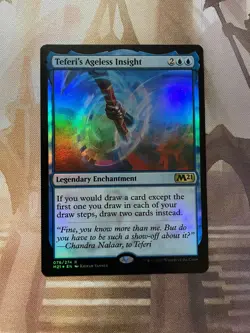 MTG - TEFERI'S AGELESS INSIGHT [M21] - FOIL -EX/NM [+ FREE FOIL BOOSTER!] - Image 1