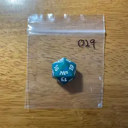 🎲 13 spindown dice for Shadowz61 MTG d20 20-sided Life Counter die - See Pics - Image 1