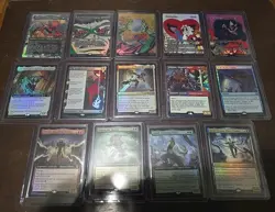 Spiderman Magic the Gathering Foil lot of 14 Mythic Borderless Rare Lot all foil - Image 1