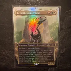 Gishath, Sun's Avatar (Borderless) The Lost Caverns of Ixalan Foil - Image 1