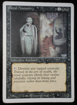 Royal Assassin Revised MP Moderately Played MTG Magic the Gathering - Image 1
