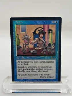 Tinker FOIL Urza’s Legacy Near Mint Never Played Mtg Magic The Gathering 1999 - Image 1
