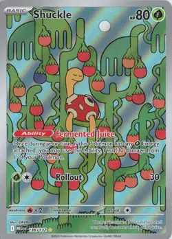 Pokemon TCG Shuckle Illustration Rare 136/132 Mega Evolution IR NM English - Image 1