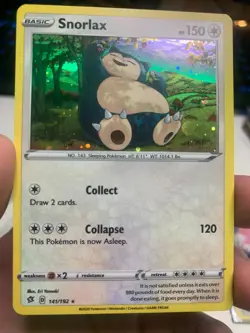 Snorlax Cosmos Holo Promo - 141/192 - Rebel Clash Pokemon 2020 Near Mint - Image 1