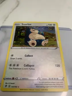 Snorlax Cosmos Holo Promo - 141/192 - Rebel Clash Pokemon 2020 Near Mint - Image 2